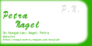 petra nagel business card